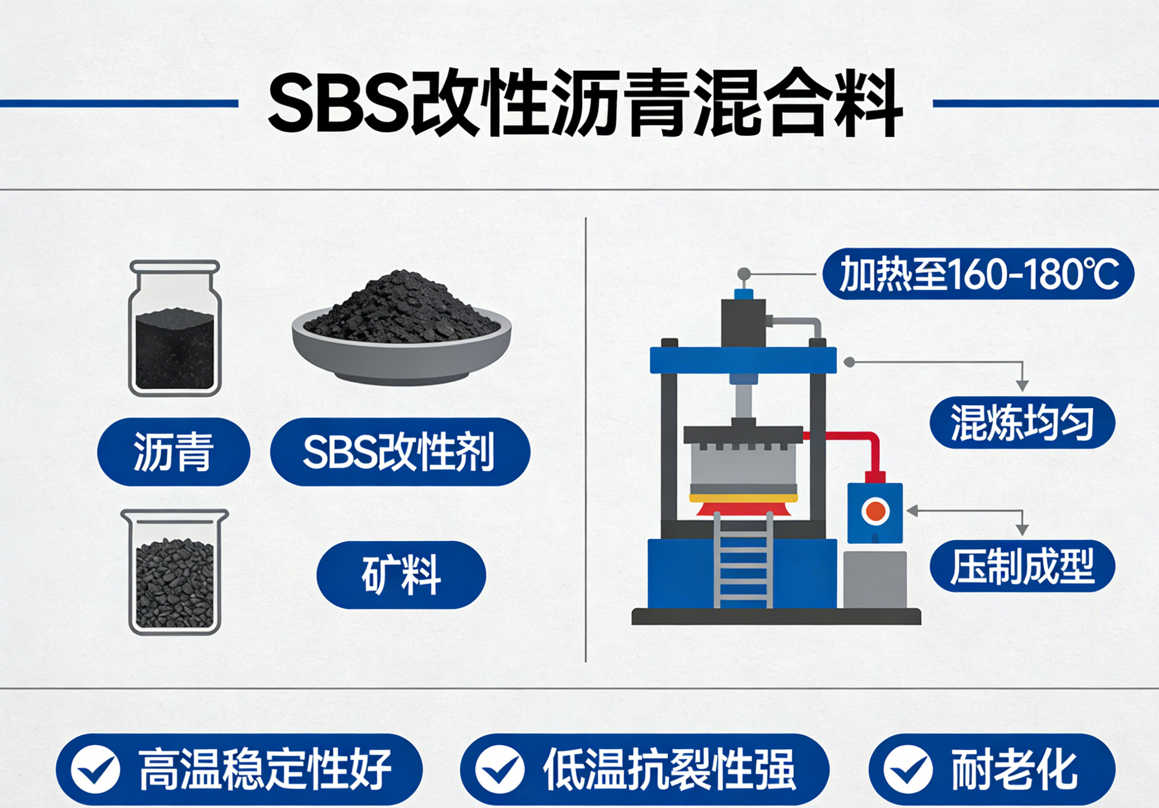 SBS改性沥青混合料 - 沥青材料，专业沥青材料，适用于各类沥青路面施工。深圳中恒沥青厂家供应，品质保证，价格优惠