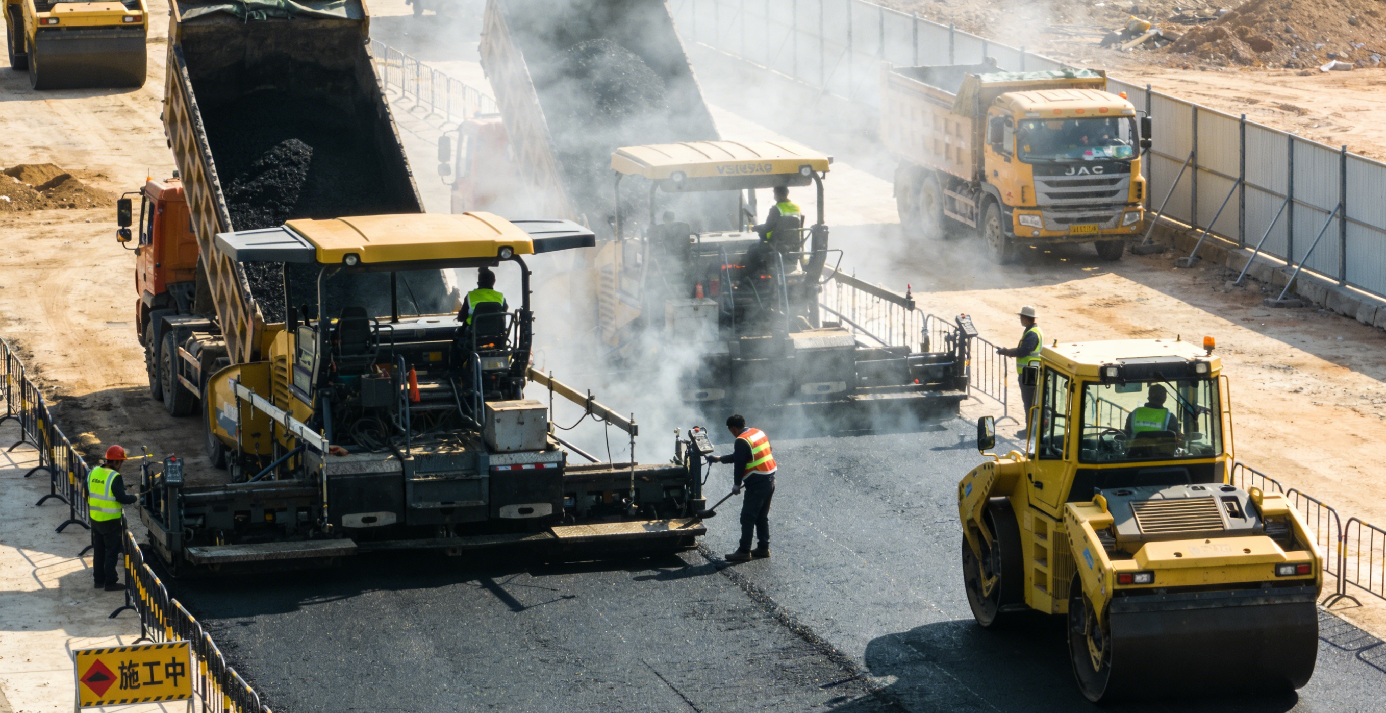 深圳中恒沥青 - 专业市政道路沥青施工现场