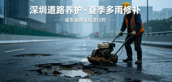 深圳夏季多雨天气下,沥青路面修补的四大实用技术要点