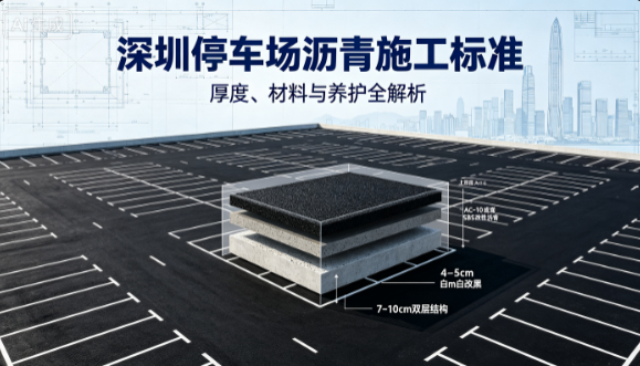 深圳停车场沥青施工标准:厚度、材料与养护全解析