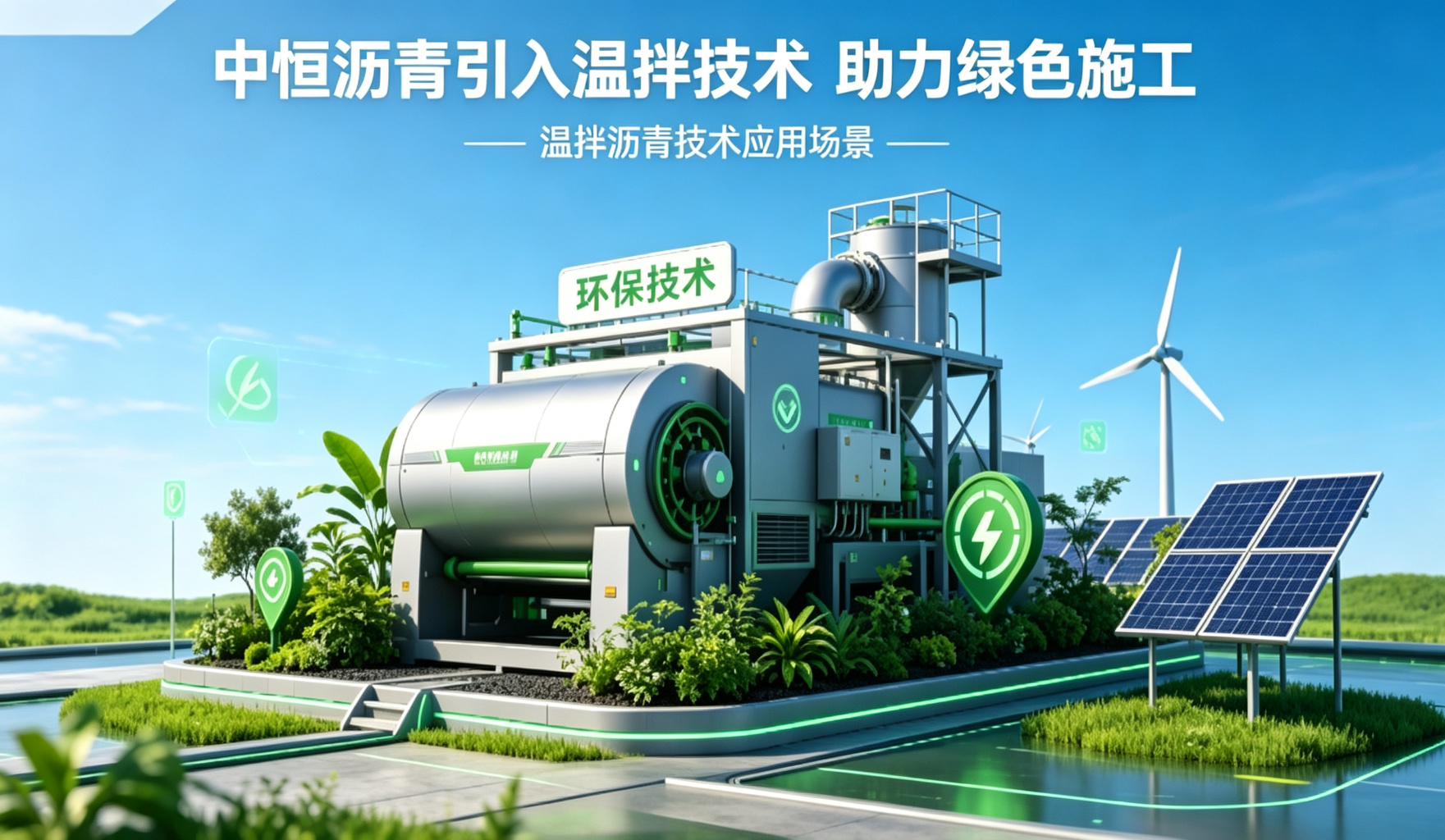 中恒沥青引入温拌技术,助力绿色施工