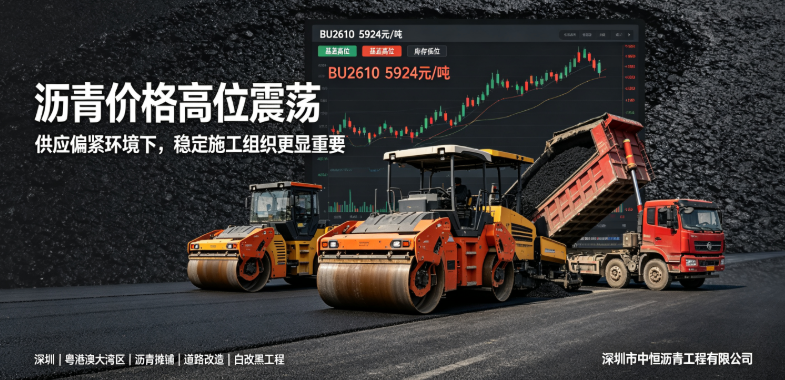 各地沥青资源偏紧价格高位震荡，中恒沥青助力湾区项目稳步推进